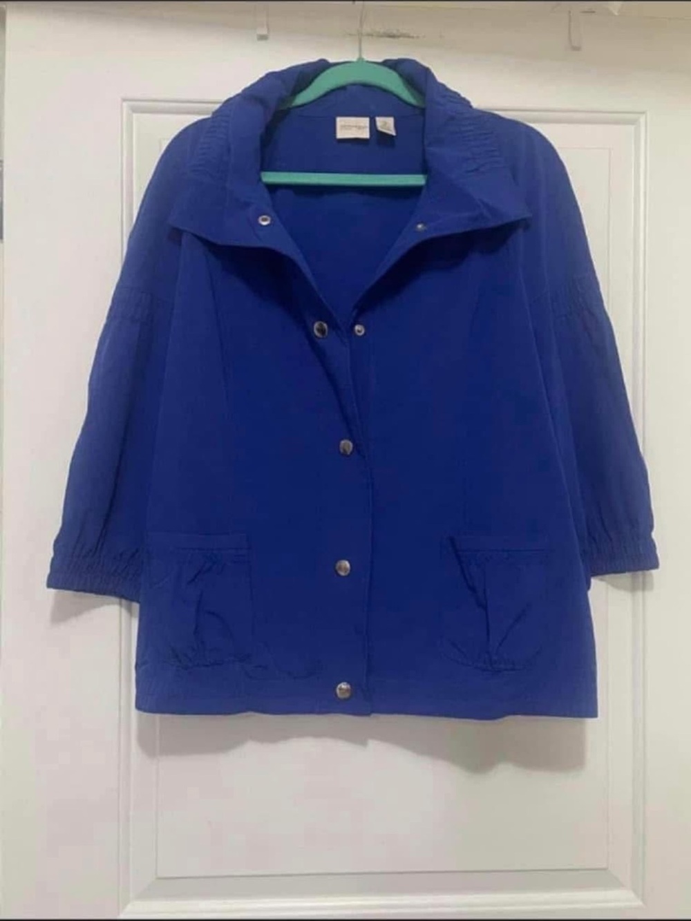 Women's Royal Blue Button-Front Jacket